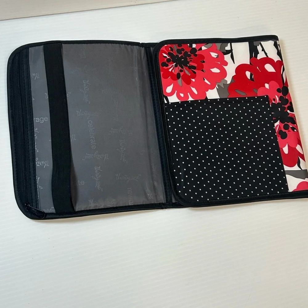 Thirty One Fold It Up Organizer Bold Bloom Red Floral